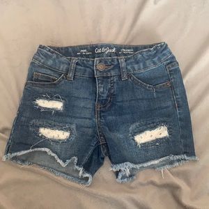 Girls Cat & Jack denim shorts